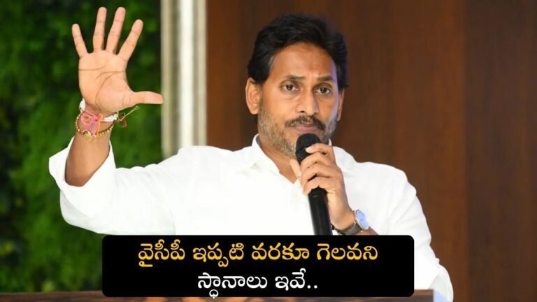 వైసీపీ గెలవని స్థానాలు 20 నియోజకవర్గాలు